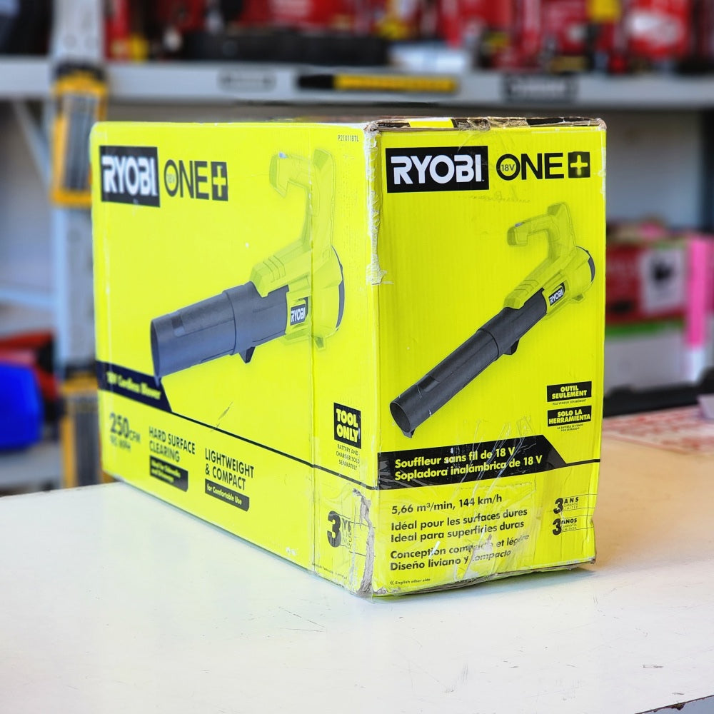 One + 18V 90 MPH 250 CFM Cordless Battery Leaf Blower One + 18V 90 MPH 250 CFM Cordless Battery Leaf Blower